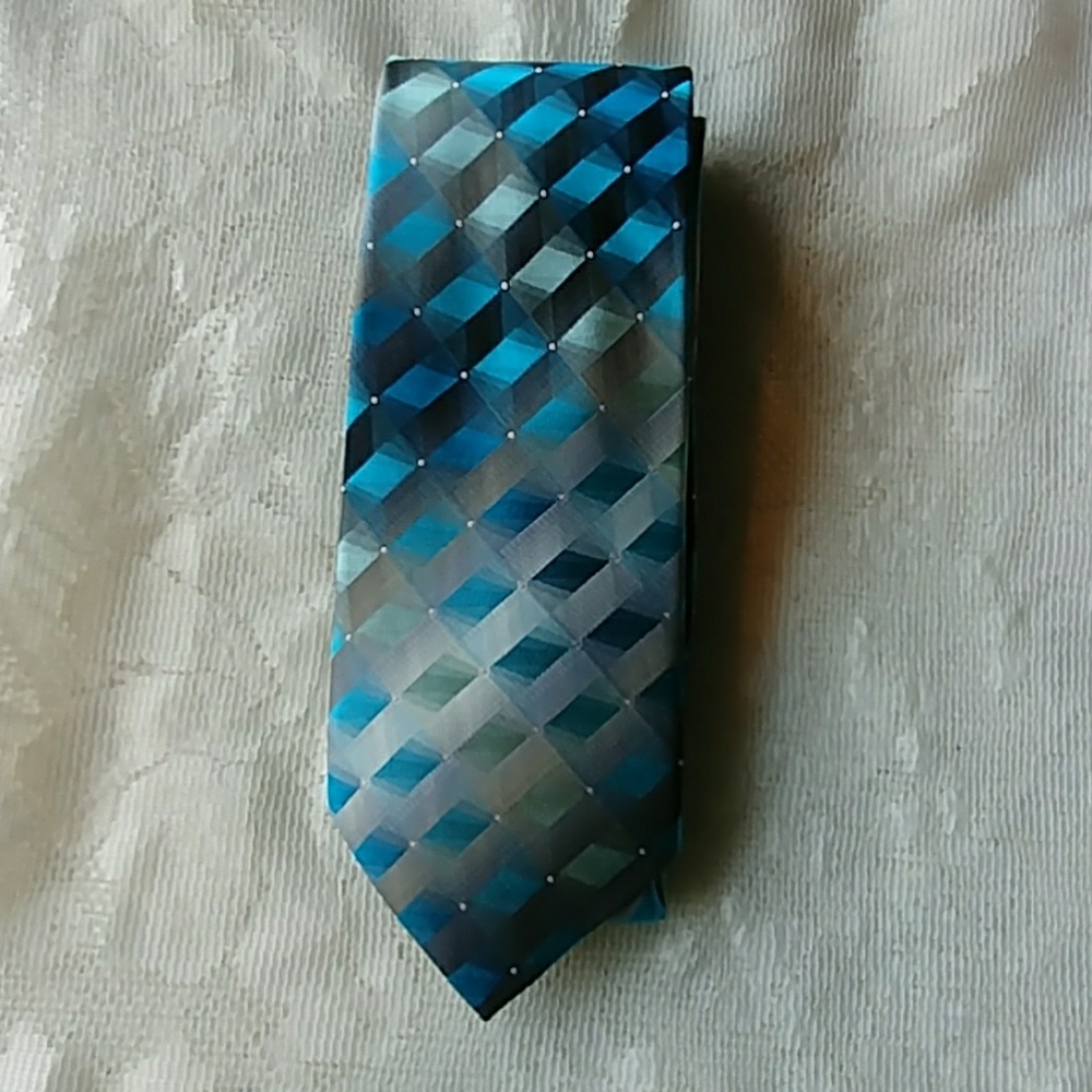 Vanheusen grey and blue tie
